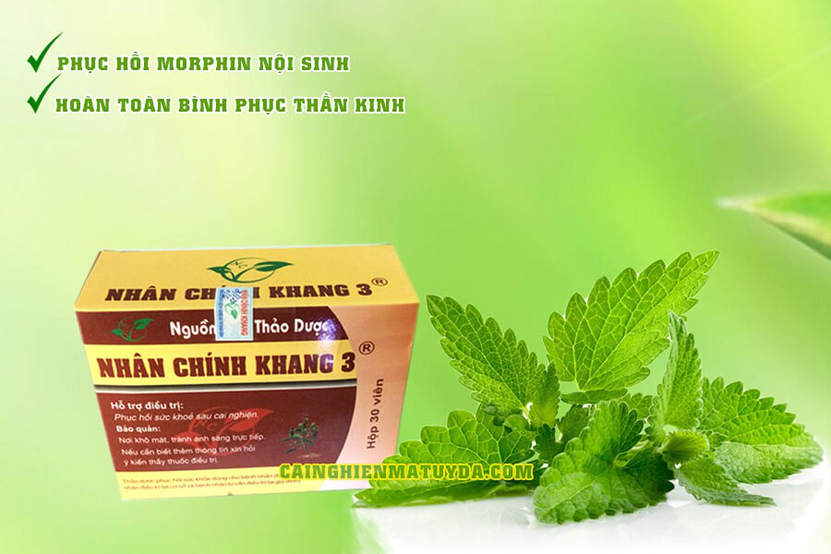 Phục hồi morphin nội sinh với thuốc cai nghiện ma túy nhân chính khang 3